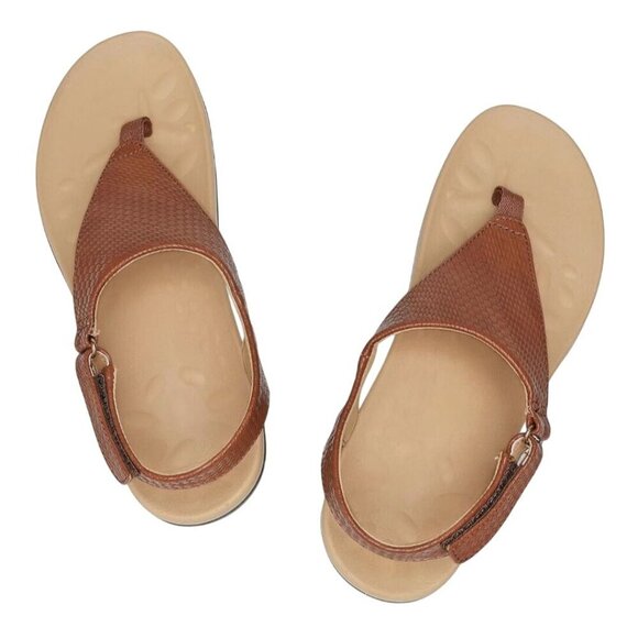 Utenag Arch Support Orthotic Adjustable Thong Sandals Faux Leather Size 40/9 - Picture 5 of 13